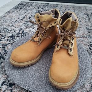Rare Timberland leather velvet boots